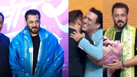 Salman Khan Attends Dharmaveer 2 Trailer Launch Gets Felicitated By