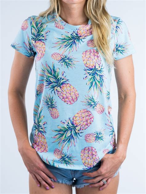 Pastel Pineapple Women S Crew Women Womens Shirts Pineapple Shirt