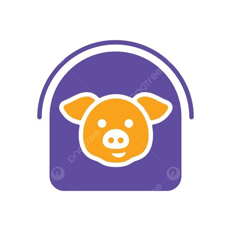 Farm Animal Glyph Icon Vector Illustration Of A Flat Pigsty Sign Vector