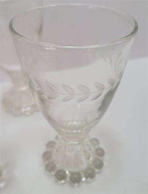 Vintage Anchor Hocking Boopie Water Glasses Set Of 6 Juice Wine Clear Goblets Etsy