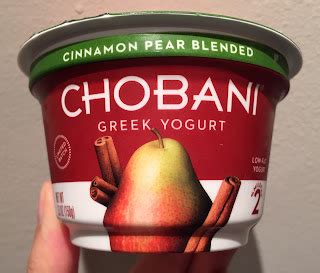 Chobani Cinnamon Pear Blended I M Made Of Sugar