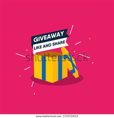 Giveaway Box Design Template Stock Vector Royalty Free 1570722019