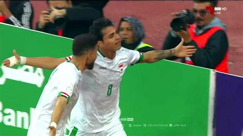 المنتخب العراقي يتقدم على نظيره القطري في نصف نهائي خليجي 25 فيديو