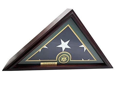 5x9 Burialfuneralveteran Flag Elegant Display Case Solid Etsy