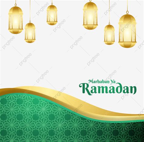 Ramadan Border Vector Design Images Marhaban Yaa Ramadhan Twibbon Hot