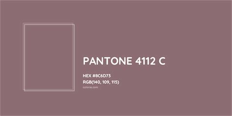 About PANTONE 4112 C Color - Color codes, similar colors and paints ...