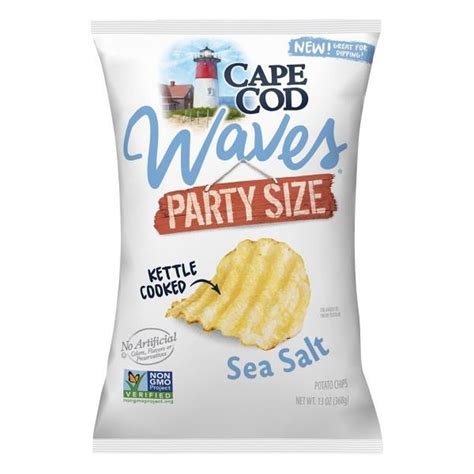 Cape Cod Waves Wavy Cut Sea Salt Kettle Cooked Potato Chips Oz