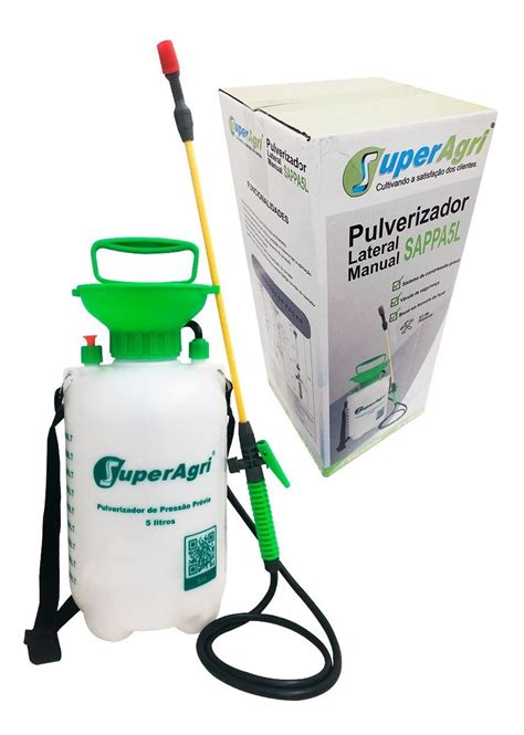 Kit Pulverizador 5 Litros Borrifador 2 L Manual De Pressão Mercado