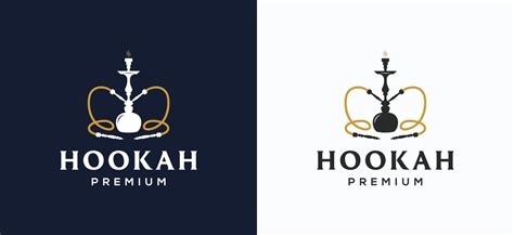 Hookah Bar Logo Design Shisha Bar Logo Template 14435391 Vector Art At