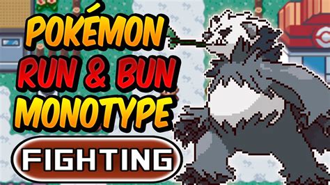 PokÉmon Run And Bun Monotype Lutador Emerald Com Estilo Do Radical Red