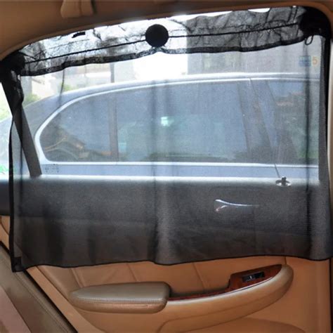 2 Pack Car Sun Shade Side Window Curtain Sun Uv Protection Mesh Fabric