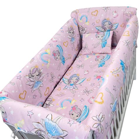 Set Aparatori Laterale Protectii Pat Bebe Maxi Cusute Cu Mult Drag