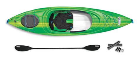 Pelican Magna 100 Packaged 1 Person Kayak With Paddle Lime 10 Ft