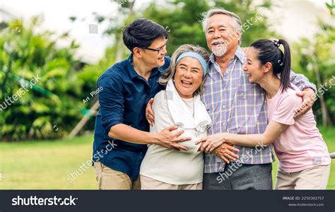 Asian Elder Hug Images Stock Photos Vectors Shutterstock