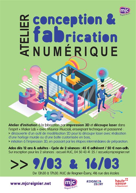 Atelier de conception et fabrication numérique Commune de Reignier Ésery