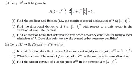 Solved I Let F R2 R Be Given By ſi 2 T T X X1 6