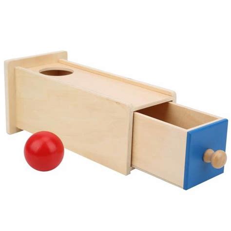 TMISHION Boîte à billes en bois pour bébé Baby Imbucare Box Jouets pour