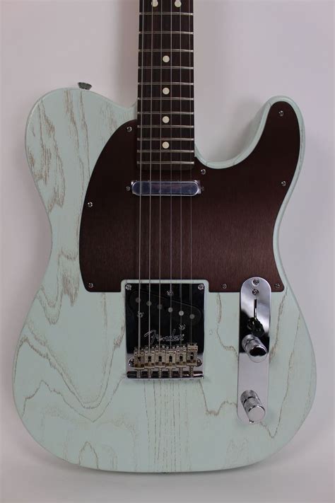 Fender Fsr American Telecaster Rustic Ash Electric Guitar In Sonic Blue Electric Guitar