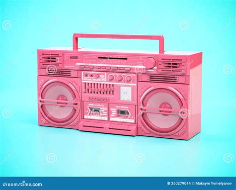 Boombox Ghetto Blaster Cartoon Silhouette Icon Vector Illustration