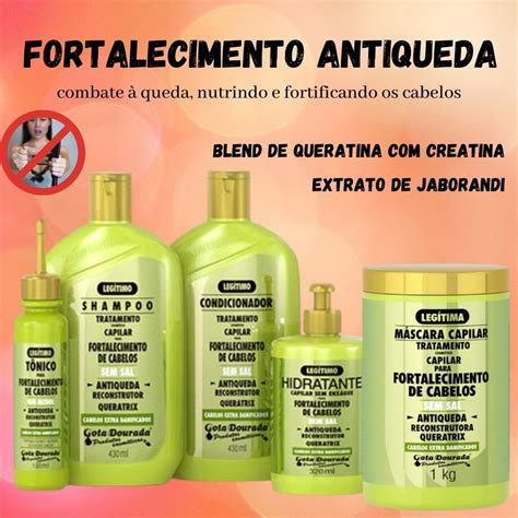 Kit 5 Itens Reconstrutor Fortalecimento Queratrix Tratamento