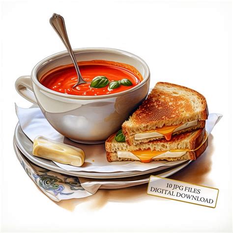 Soup And Sandwich Etsy