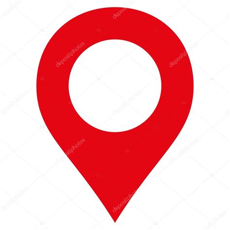 Map Marker Flat Red Color Icon Stock Vector Ahasoft 84569028