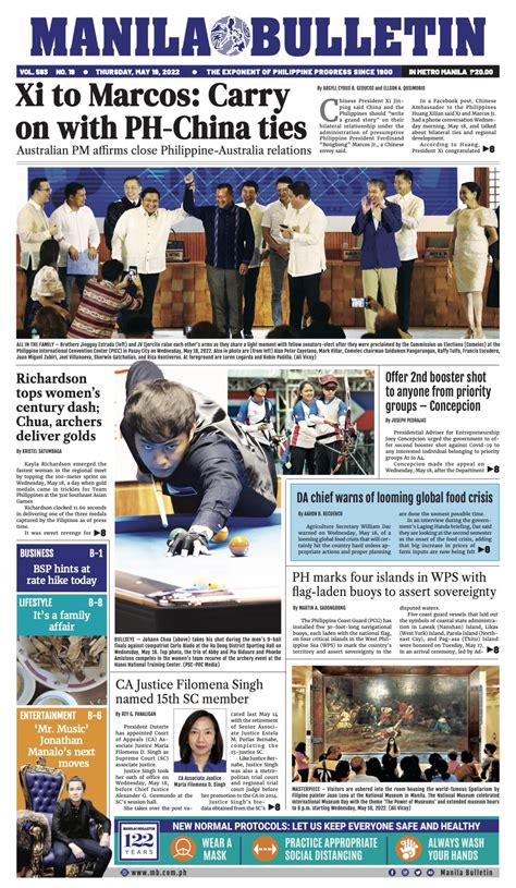 Manila Bulletin News On Twitter Manila Bulletin Headline For Today