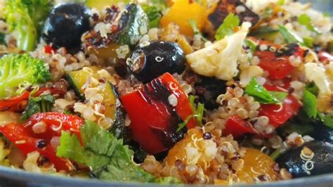 Recette de Salade Quinoa au legumes grillés YouTube