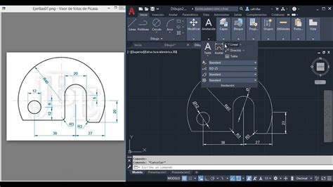 Practica N 14 Diseño básico 2D AutoCAD YouTube