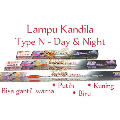 Jual Lampu Aquarium Kandila Day Night Mode Warna Uva Uvb