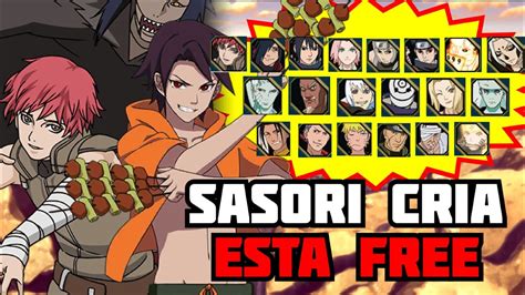 SASORI CRIAÇÃO DA AKATSUKI DE GRAÇA NOVA ATUALIZAÇÃO DO NARUTO ONLINE