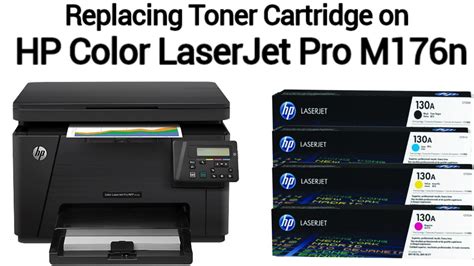 Remove Or Replace Toner Cartridges On Hp Color Laserjet Pro M N