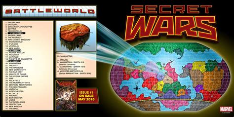 Secret Wars' Battleworld map revealed