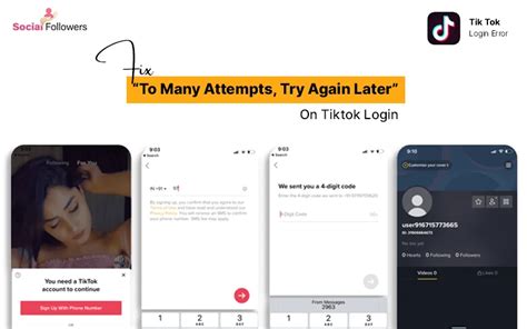 Fix Problem On Tiktok Too Many Login Attempts Try Again Later