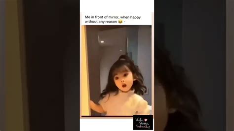 Little Cute Girl Dance In Front Of The Mirror😍 ️ Shorts Viral