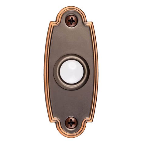 Hampton Bay Wired Led Illuminated Doorbell Push Button Mediterranean