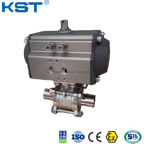 Stainless Steel CF8 CF8m CF3m 1 2 3PC Ball Valve Welding Ball Valve