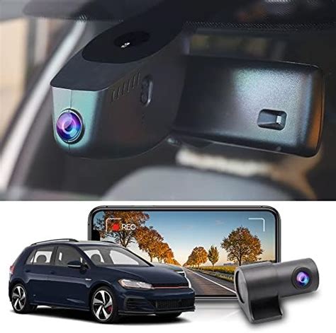 Amazon Fitcamx Front 2K And Rear 1080P Dash Cam Adapts For VW Golf