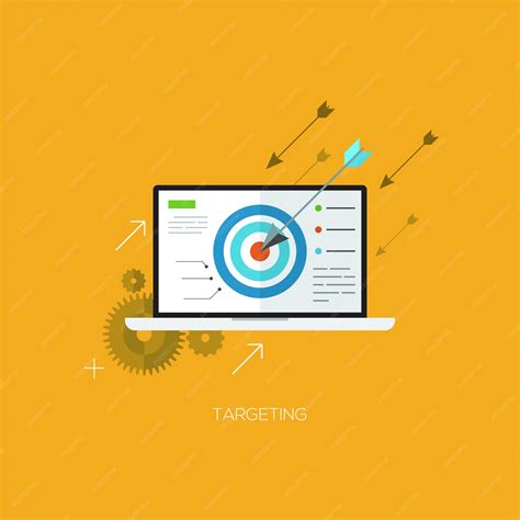 premium vector flat vector illustration concept  targeting