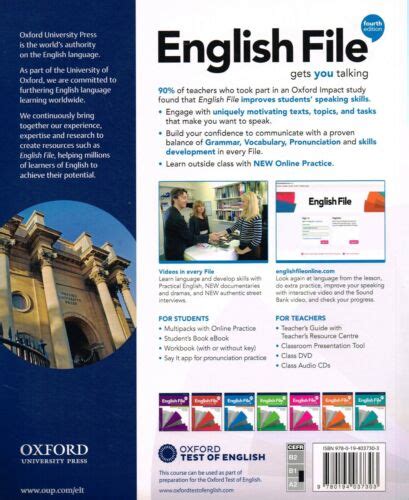 Oxford English File Pre Intermediate Multipack A Fourth Edit New