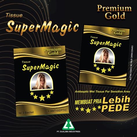 Jual Premium Tissue Super Magic Man Gold Supermagic Lebih Tahan Lama