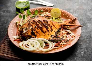 Tandoori Pomfret Images Stock Photos Vectors Shutterstock