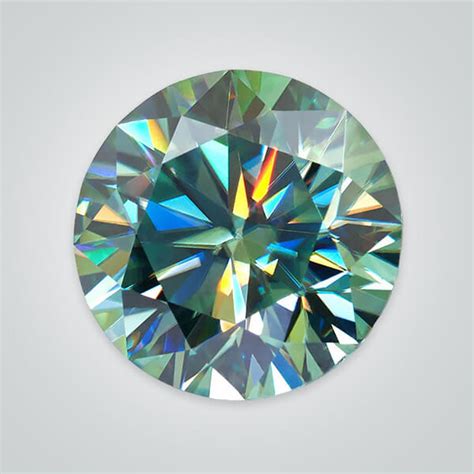 Green Moissanite Round Cubic Zirconia Cz Natural Synthetic