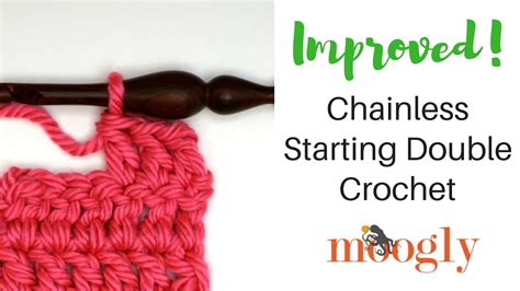 How To Crochet Improved Chainless Starting Double Crochet Right Handed Youtube