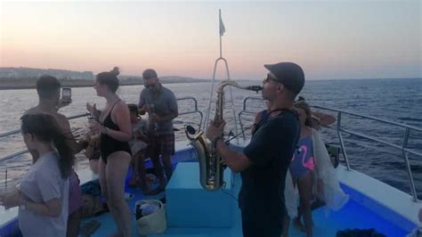 Protaras Sunset Cruise To Cape Greco The Blue Lagoon Getyourguide