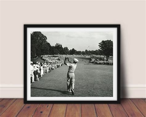 Ben Hogan One Iron Shot 1950 Golf Sport Legend Print Poster Etsy