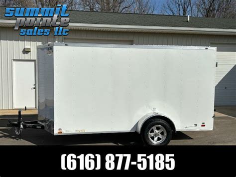 2024 Cargo Mate 6x12 V Nose Double Door Cargo Enclosed Trailer In