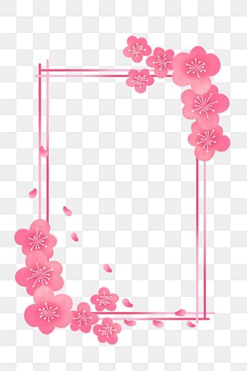 Pink Cherry Blossoms PNG Picture Pink Cherry Blossom Border Cherry