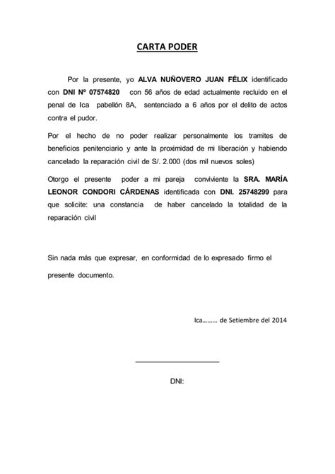 Modelo Carta Poder Pdf