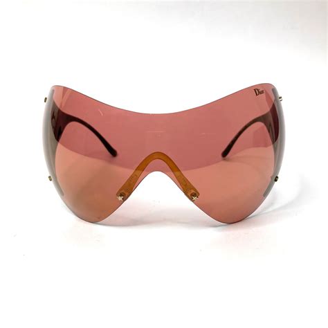 Dior Ski 1 Mask Sunglasses Y2k Pink Black Etsy